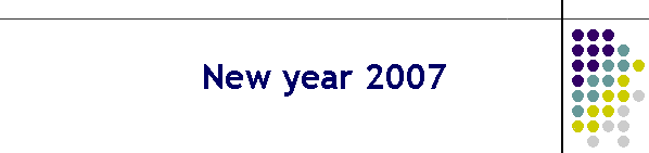 New year 2007